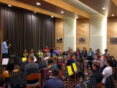 Musikprobe mit Jungmusikern